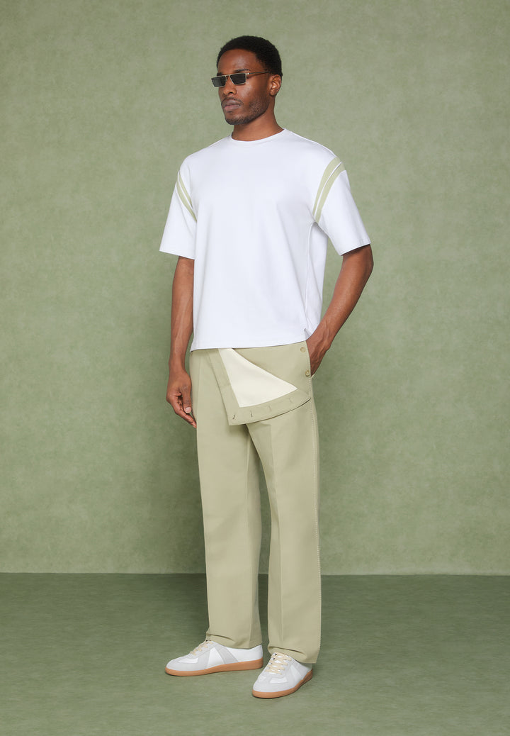 Foldover Trousers - Sage