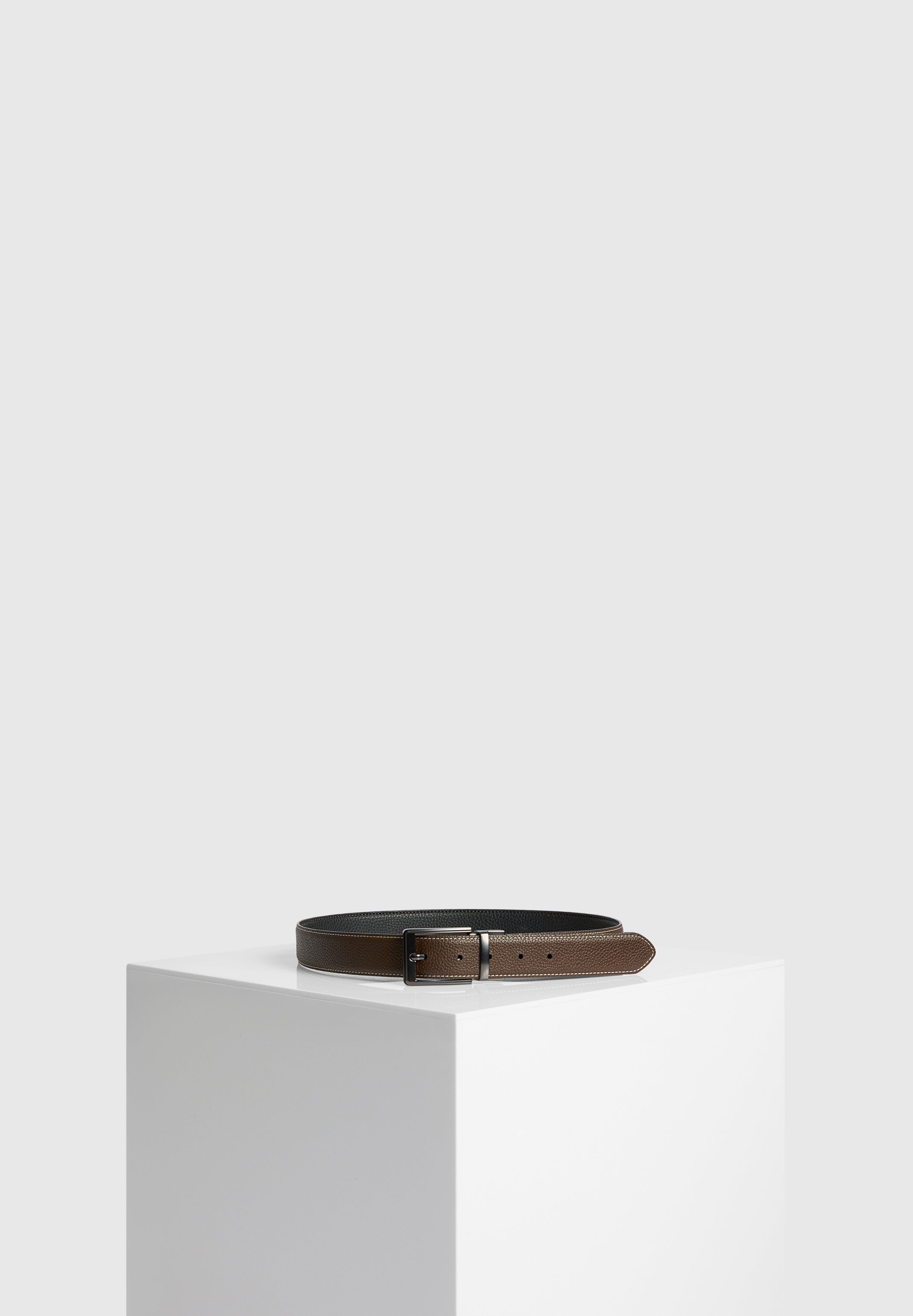 Éternel Reversible Leather Belt - Black/Brown