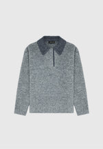 boucle-knit-contrast-polo-jumper-grey