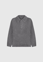 boucle-knit-polo-jumper-grey