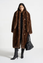 fur-oversized-coat-with-scarf-brown