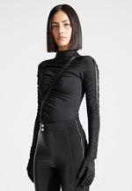 mid-neck-glove-bodysuit-with-ruching-black