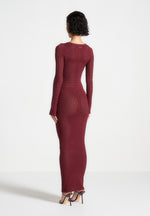 knitted-scoop-neck-maxi-dress-wine-red