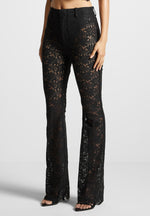 lace-fit-and-flare-trousers-black