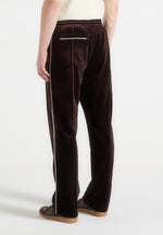 Eiffel Velour Track Pants - Brown