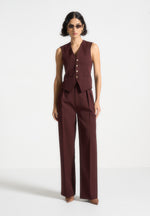 tailored-cinch-waistcoat-wine-red