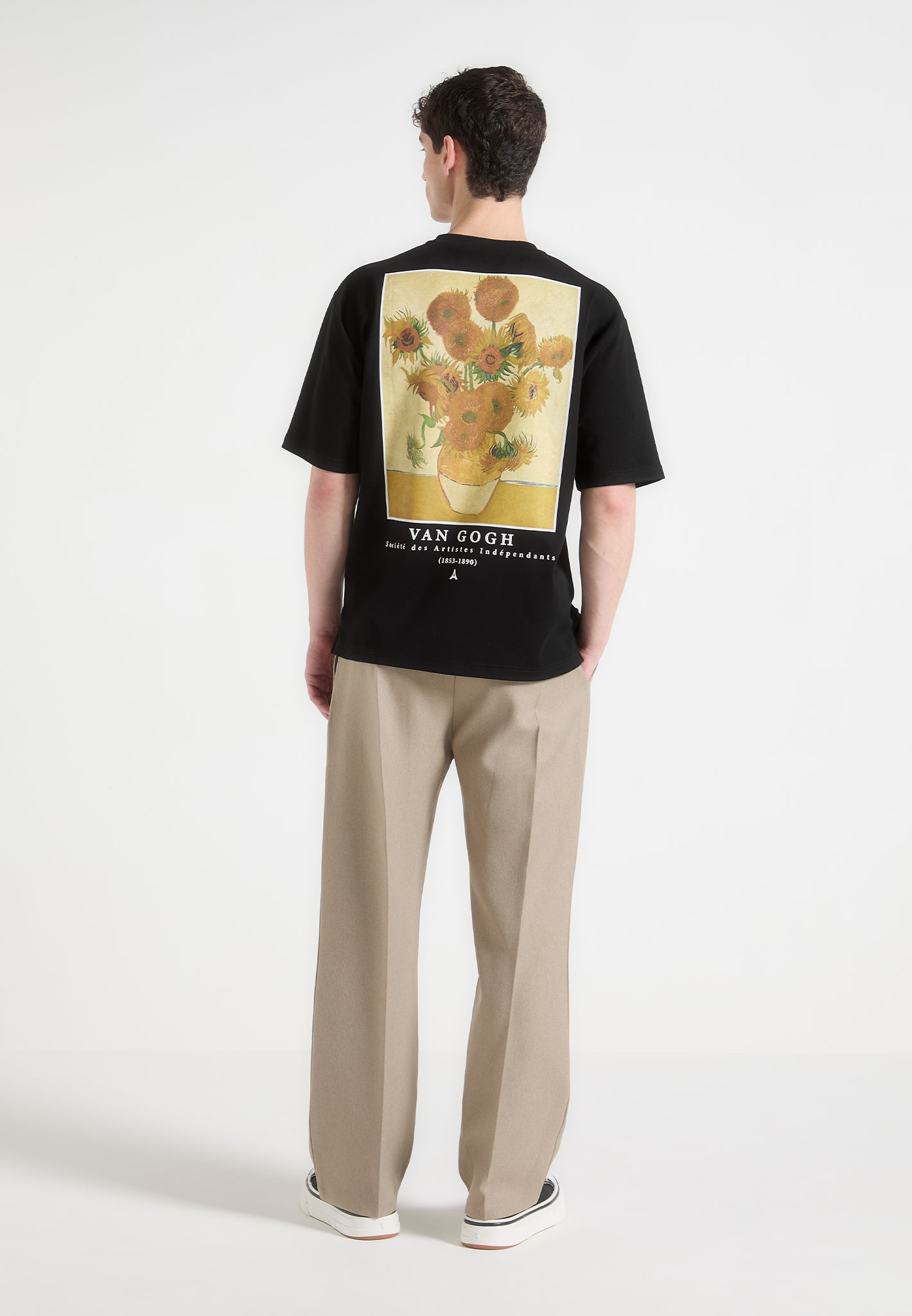 Van Gogh Sunflowers T-Shirt - Black