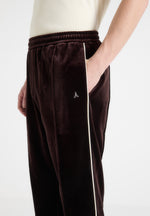 Eiffel Velour Track Pants - Brown