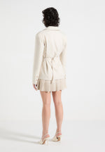 tailored-cinch-blazer-dress-with-pleats-beige