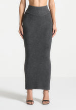 angled-waist-knit-maxi-skirt-grey-marl