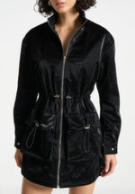 croc-effect-cargo-jacket-dress-black