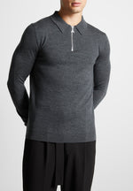 merino-wool-long-sleeve-polo-top-with-zip-marl-grey