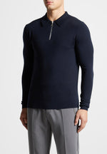 merino-wool-long-sleeve-polo-top-with-zip-navy