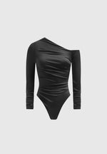 neoprene-gathered-bodysuit-black