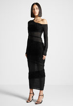 off-shoulder-knitted-midi-dress-black