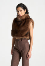 fur-high-neck-jumper-with-ties-brown