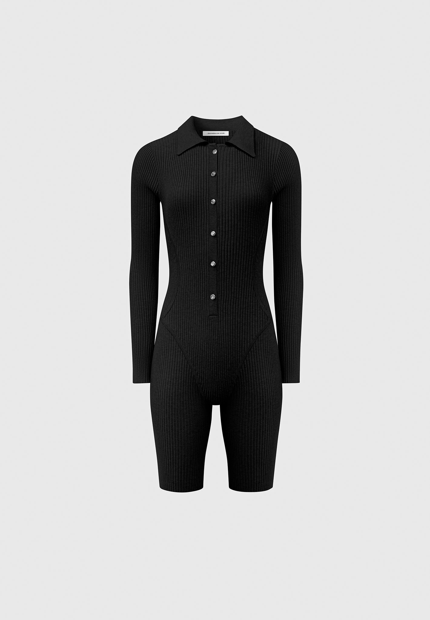 Éternelle Long Sleeve Bodysuit - Black