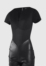 tacked-vegan-leather-t-shirt-jumpsuit-black