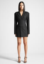 tailored-blazer-dress-with-reversible-corset-black