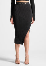 two-tone-ribbed-knit-midi-skirt-with-belt-black-grey