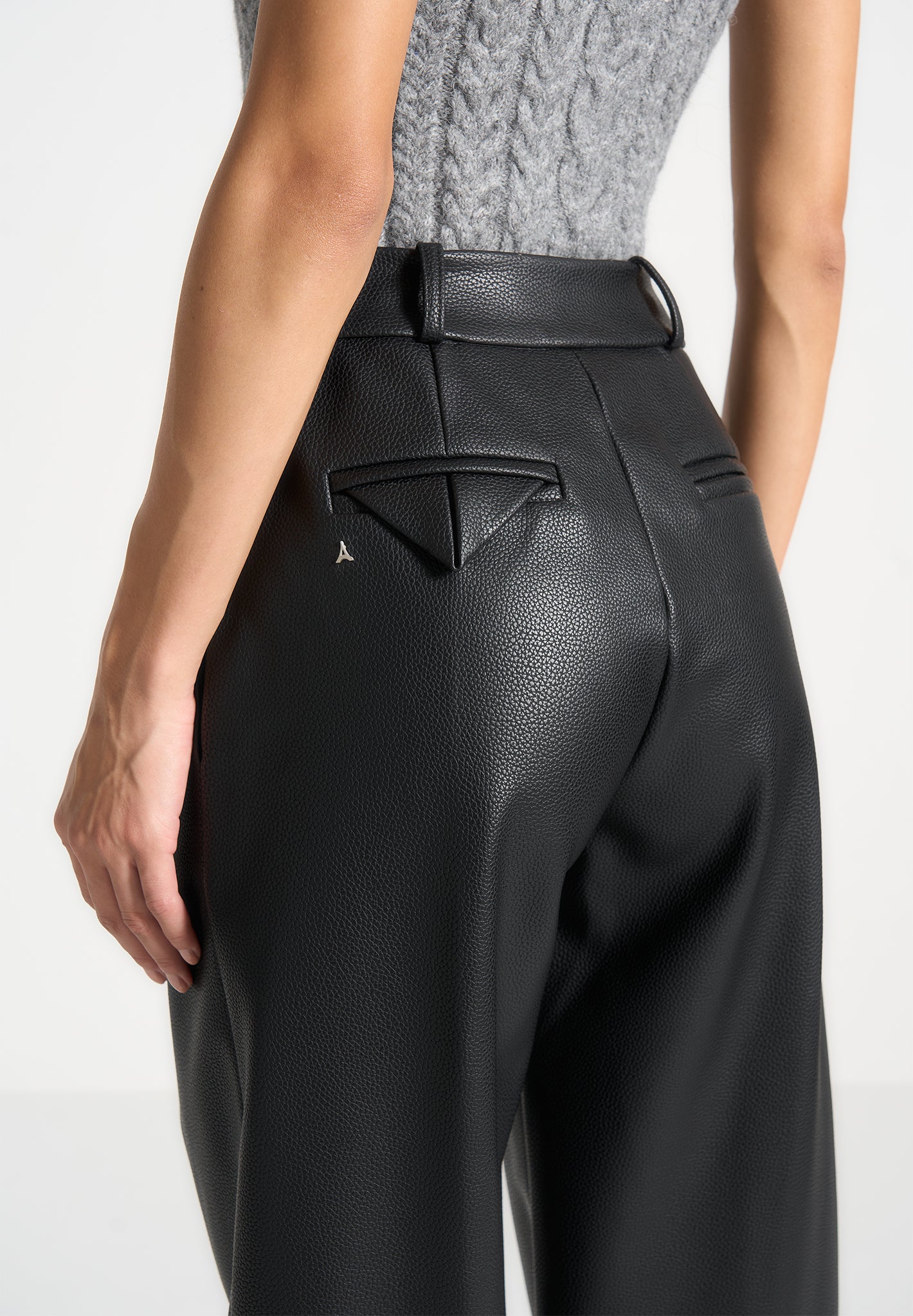 pebbled-leather-pleated-stacked-trousers-black