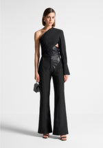 vegan-leather-woven-trousers-black