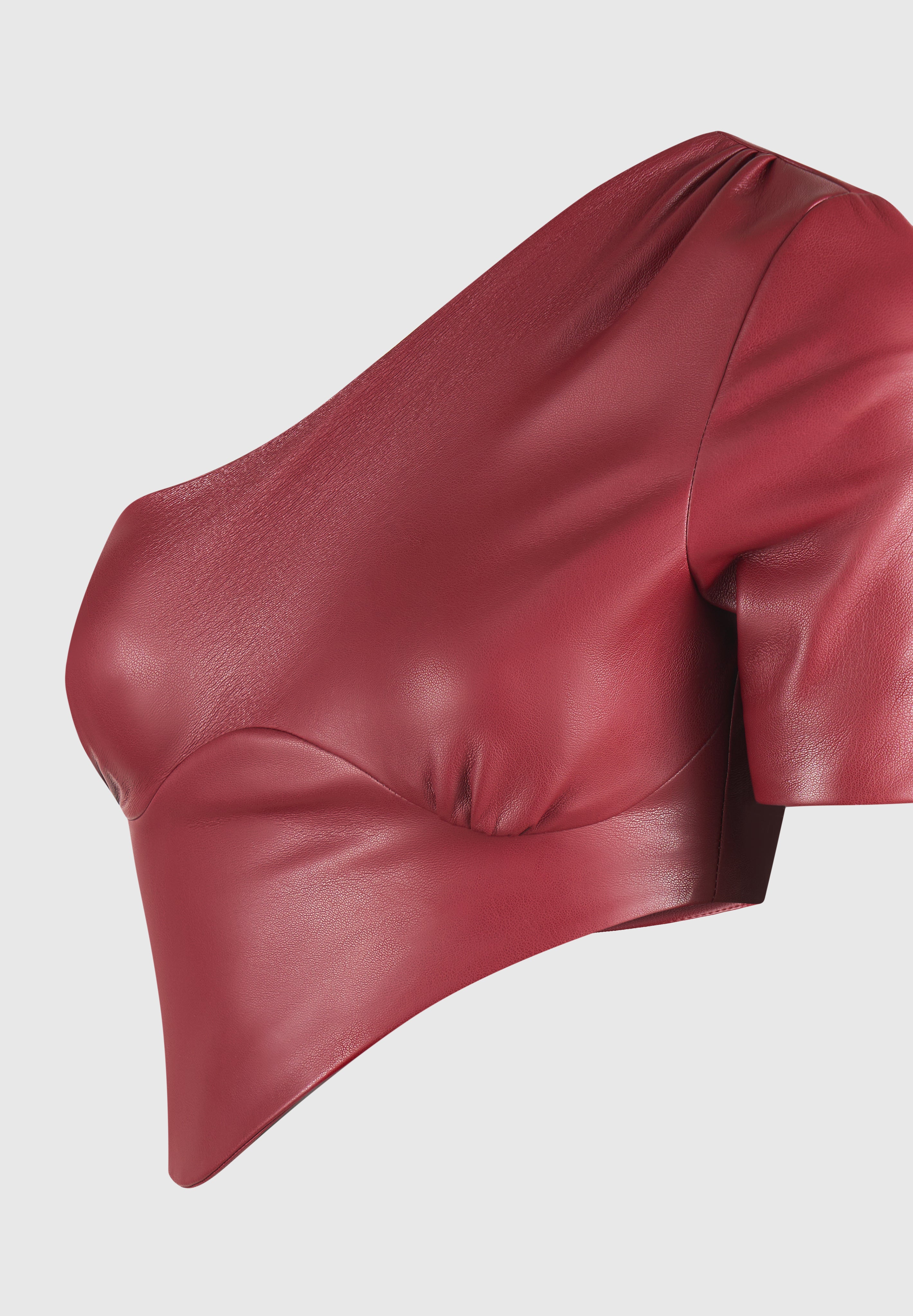 curved-hem-vegan-leather-crop-top-wine-red