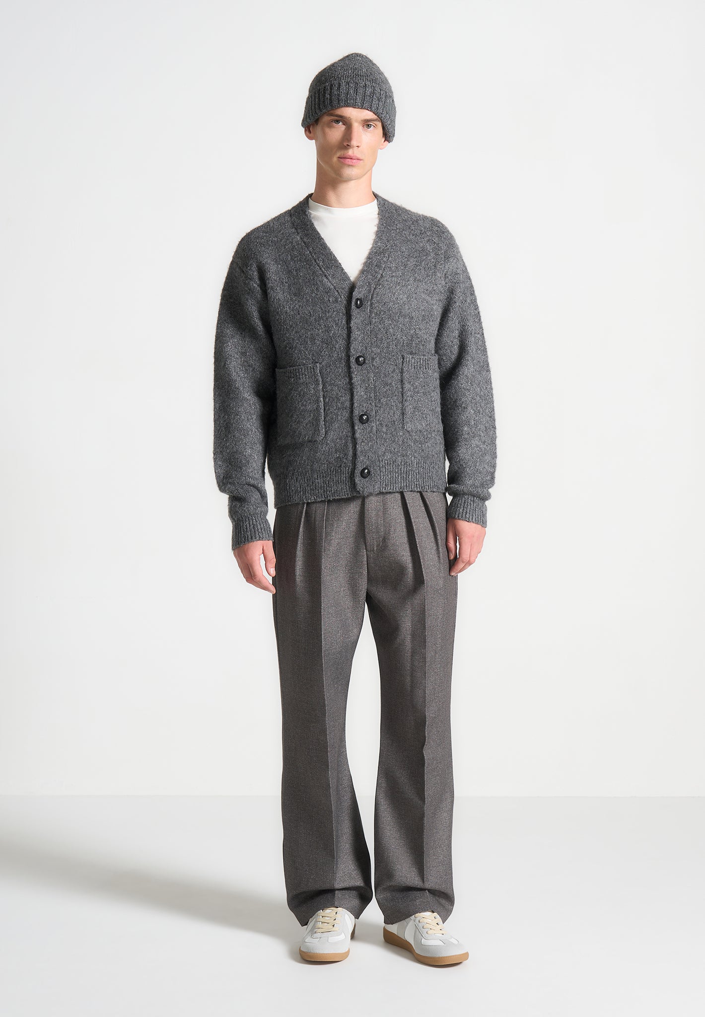 brushed-wool-knit-cardigan-grey