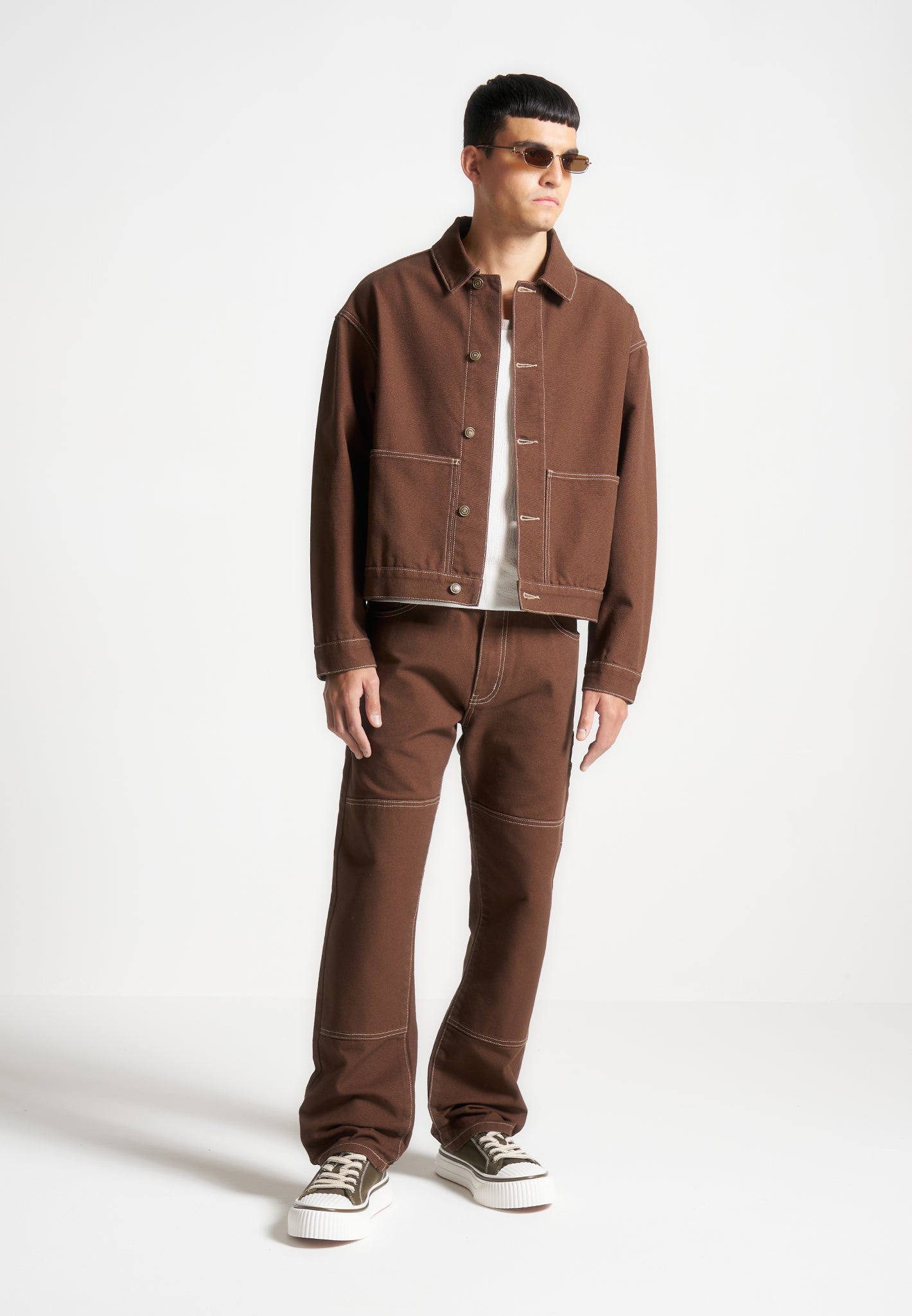 contrast-stitch-carpenter-jacket-brown