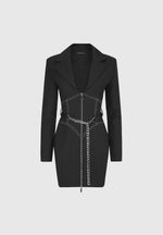 corset-blazer-dress-with-chain-black-2