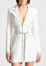 corset-blazer-dress-with-chain-white-2