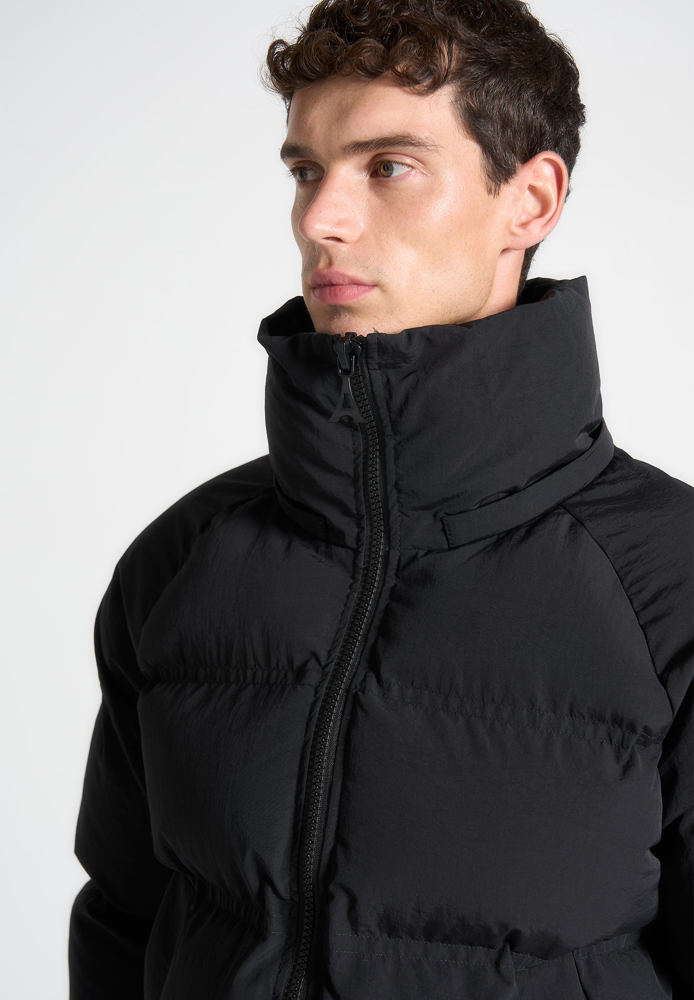 Funnel wrap neck puffer jacket hotsell