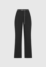 cut-out-flared-trousers-with-chain-belt-black