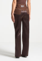 distressed-drill-satin-trousers-brown