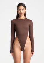 eternelle-high-leg-long-sleeve-bodysuit-brown