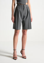 pinstripe-tailored-city-shorts-grey