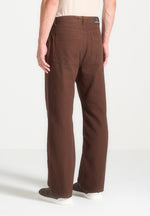 relaxed-fit-pleated-gabardine-jeans-brown