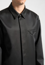 satin-tailored-shirt-with-triangle-pocket-black