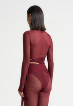 ribbed-sheer-top-with-tie-wine-red