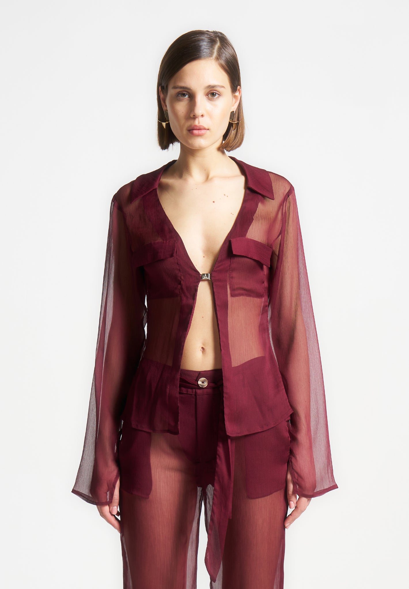 sheer-shirt-with-clasp-wine-red