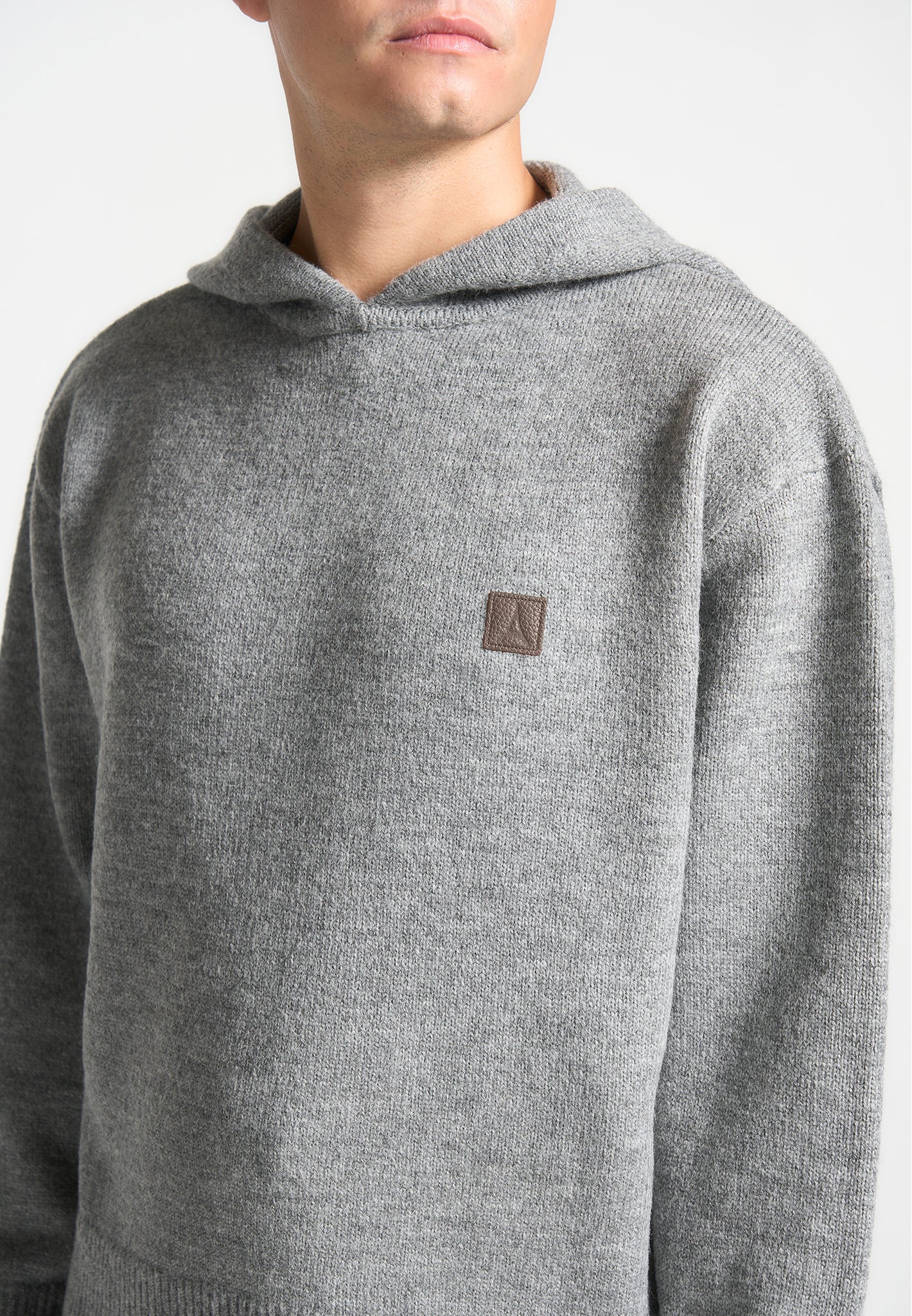 Signature Mohair-Blend Hoodie - Grey