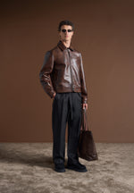 Vintage Leather Jacket - Brown