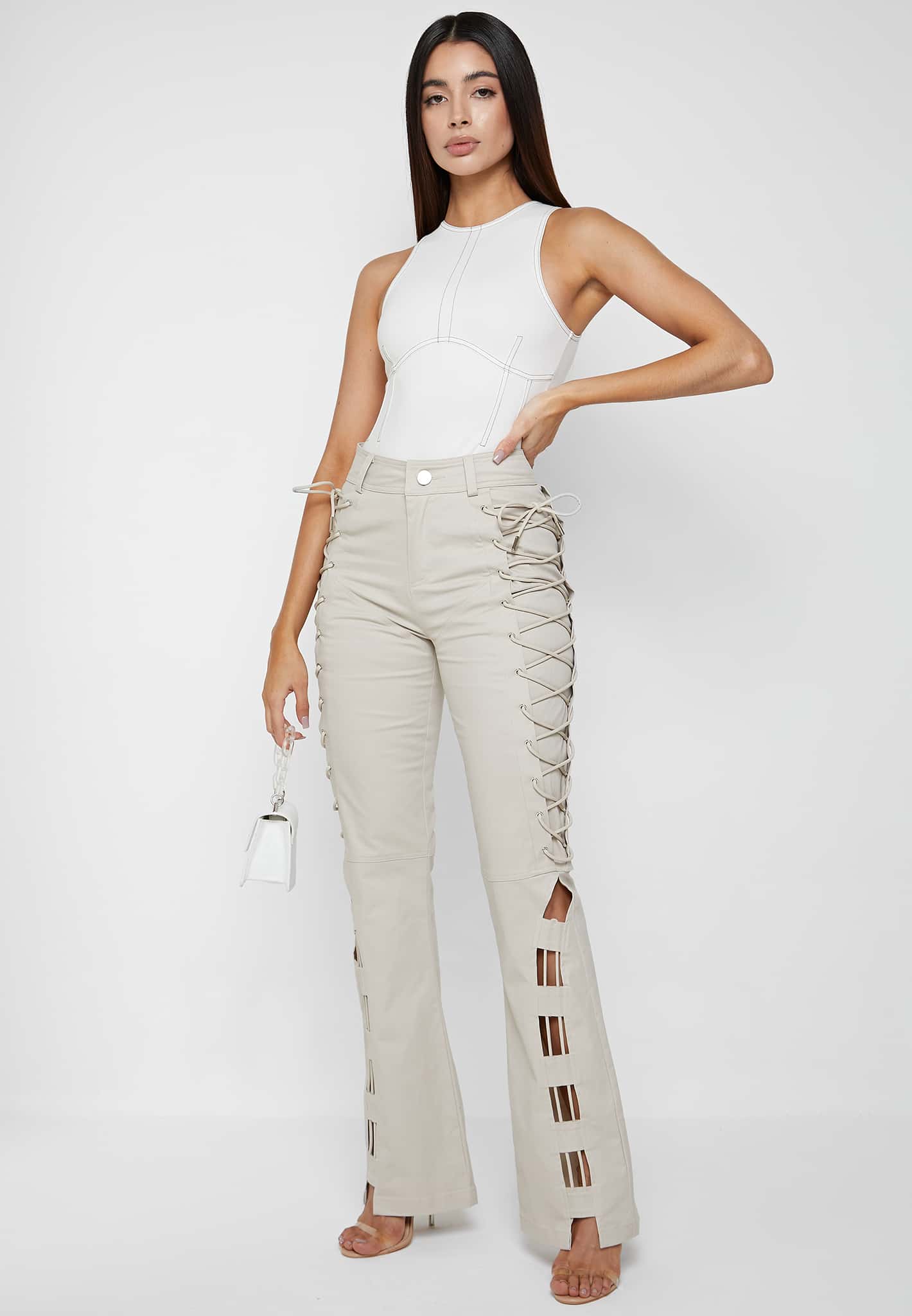Ruffle Waist Tie Up Trousers - Buy Fashion Wholesale in The UK