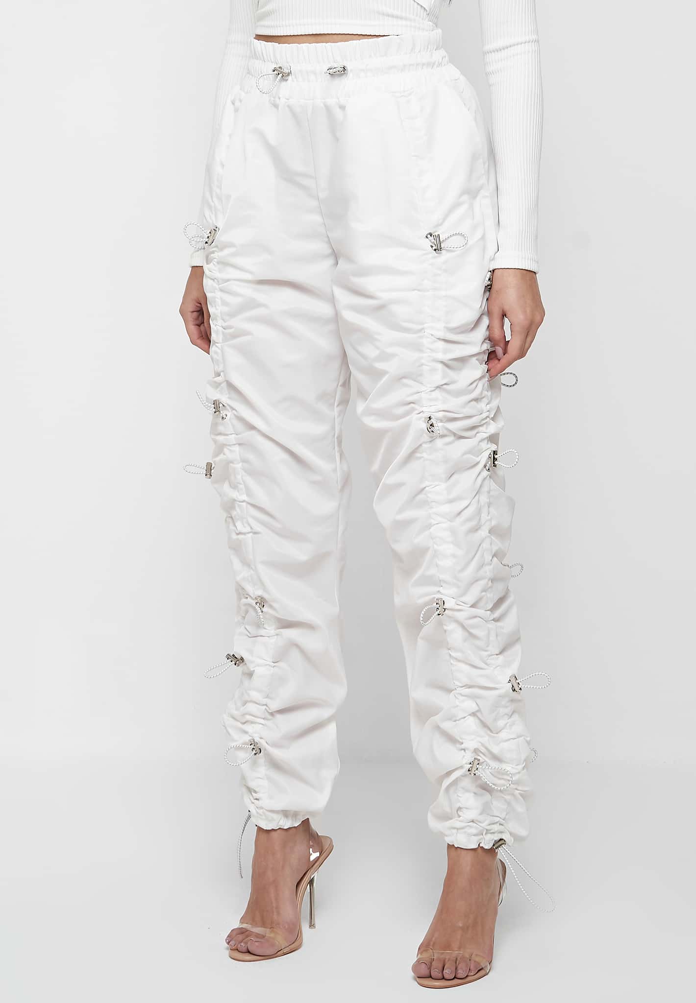OffWhite highwaisted Cargo Trousers  Farfetch