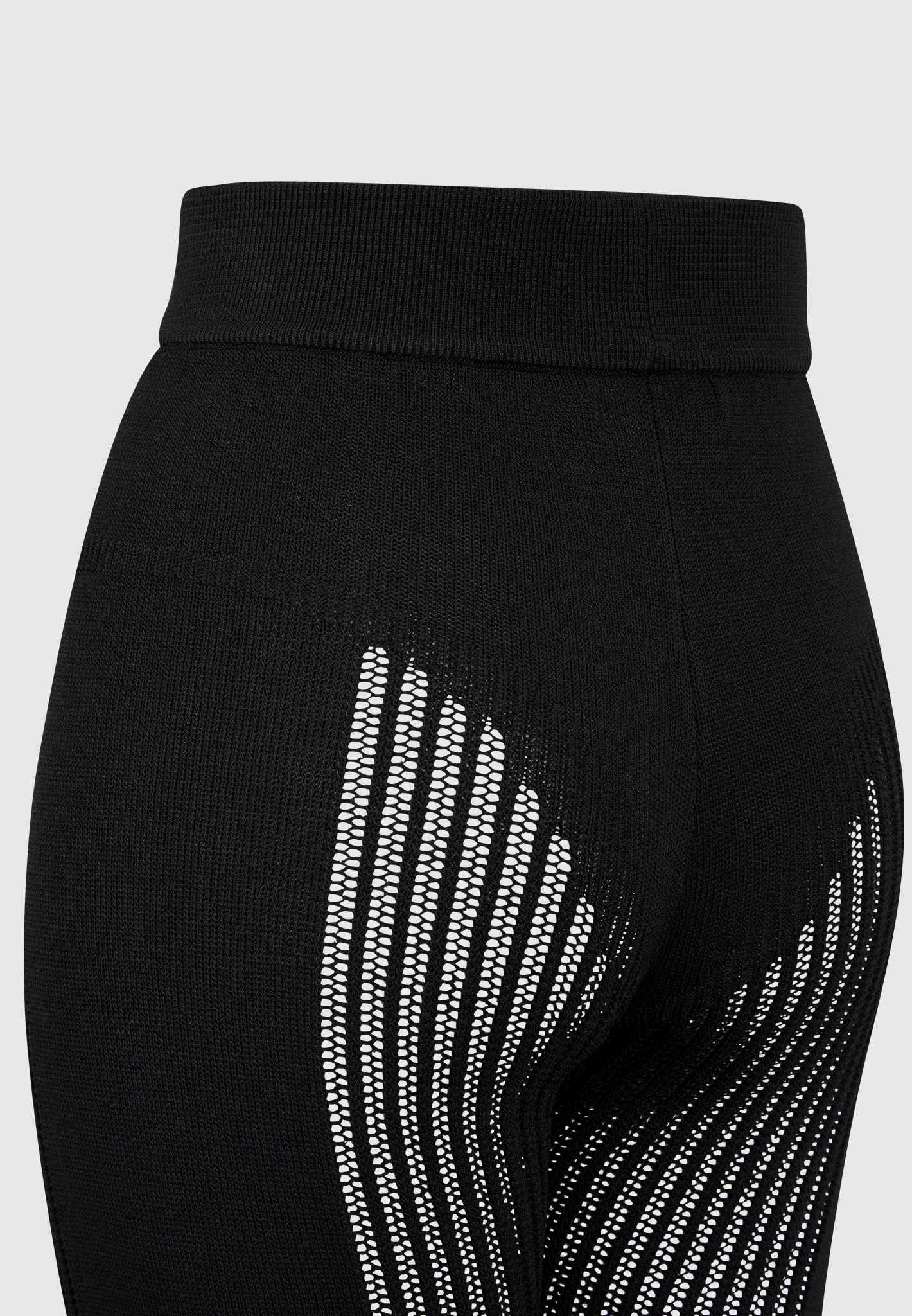 INTRO. Tummy Control High Waist Pull-On Knit Corduroy Legging Ebony Black  Size Small at  Women's Clothing store