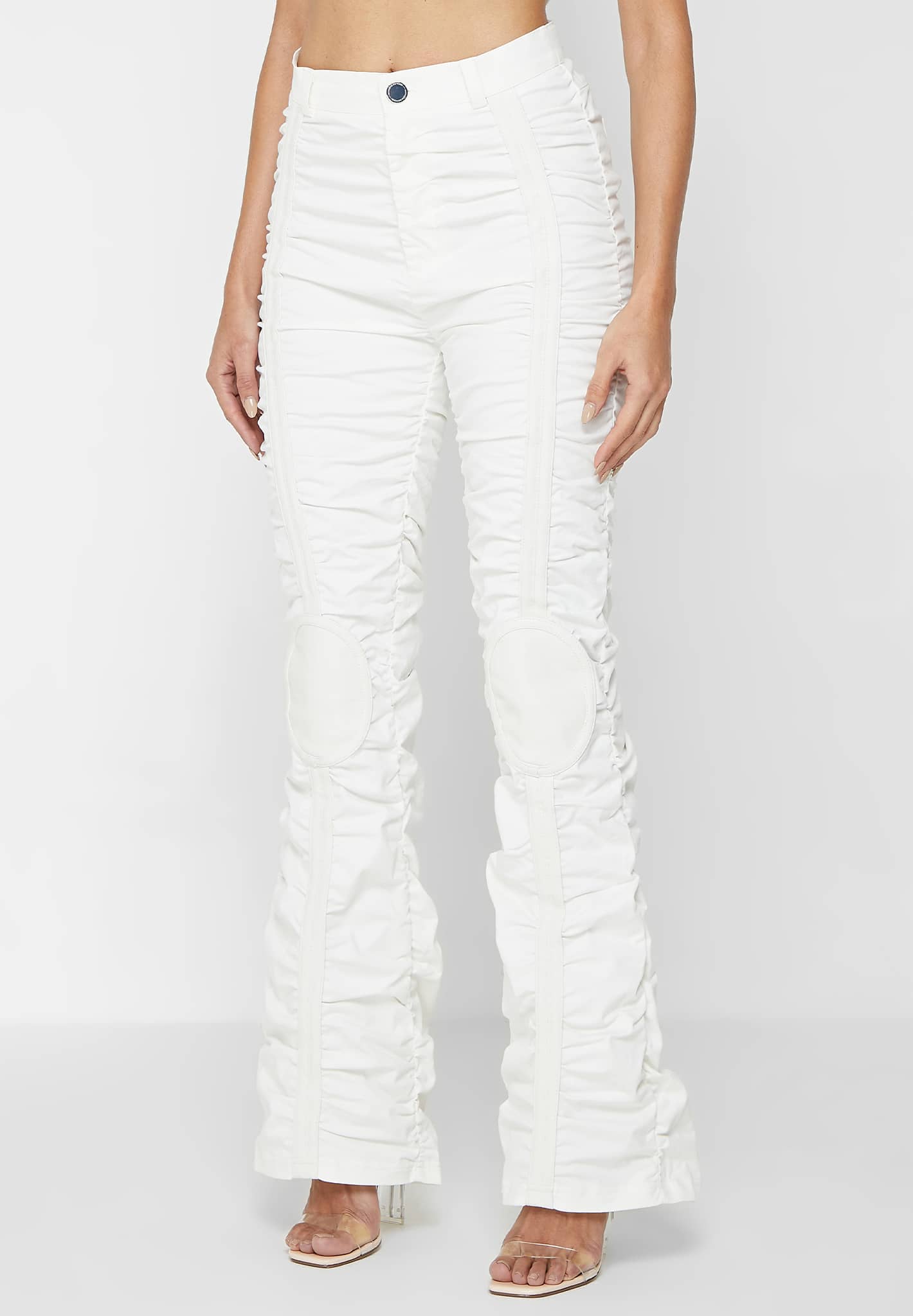 White hot sale ruched pants