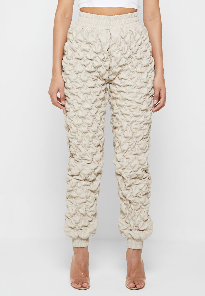 Ruched track online pants